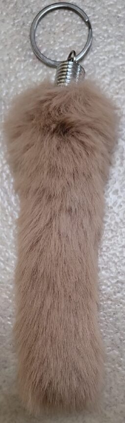 Fluffy-bont-beige-bruin-14cm-BestelEenKado.nl