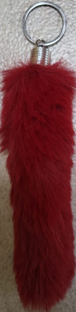Fluffy-bont-bordeauxrood-14cm-BestelEenKado.nl