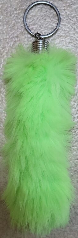 Fluffy-bont-lichtgroen-14cm-BestelEenKado.nl