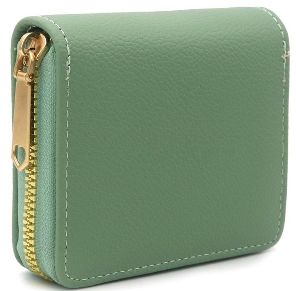 Portemonnee groen 11x9x2,5cm - Afbeelding 2