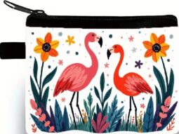 Ritsportemonnee-flamingo’s-10,5×14,5-BestelEenKado.nl